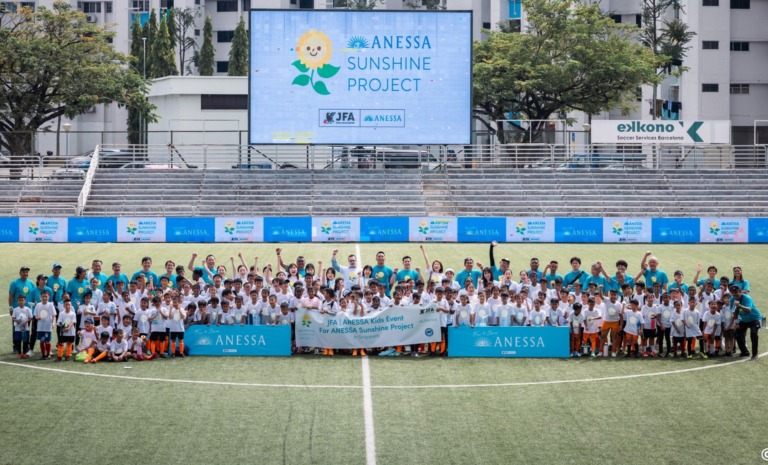 Free to Shine! JFA | ANESSA Kids Event for ANESSA Sunshine Project in Singapore